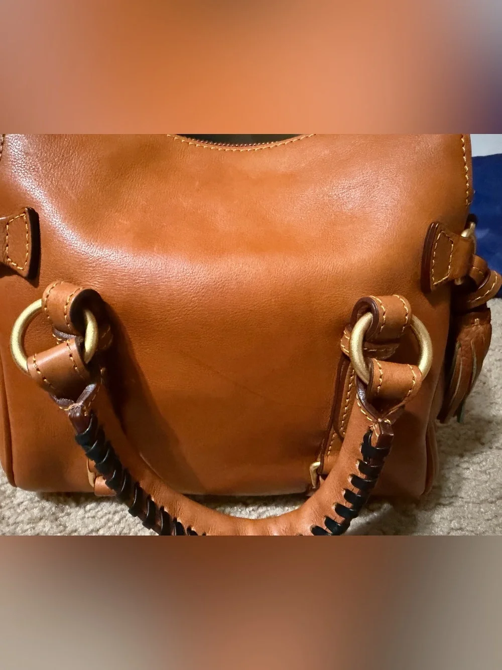 Dooney & Bourke Florentine Micro Satchel Natural
